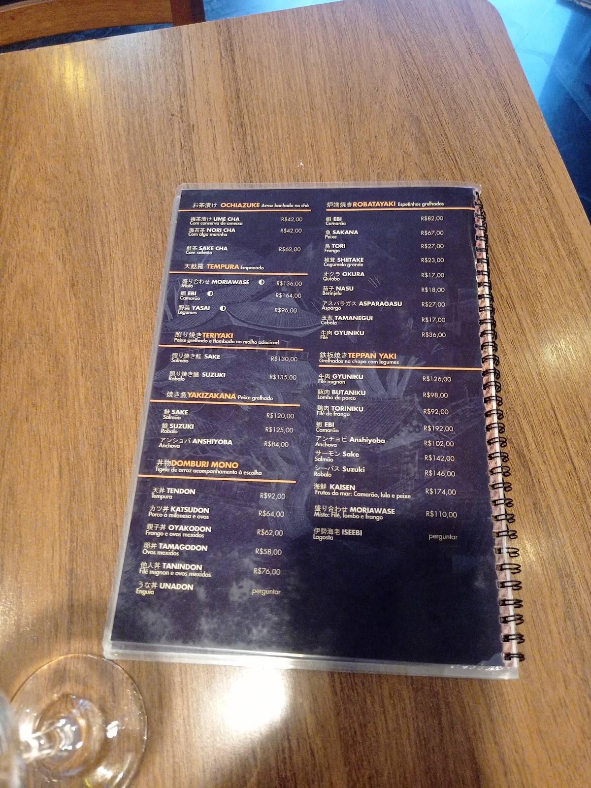 Restaurante New Koto cardápio