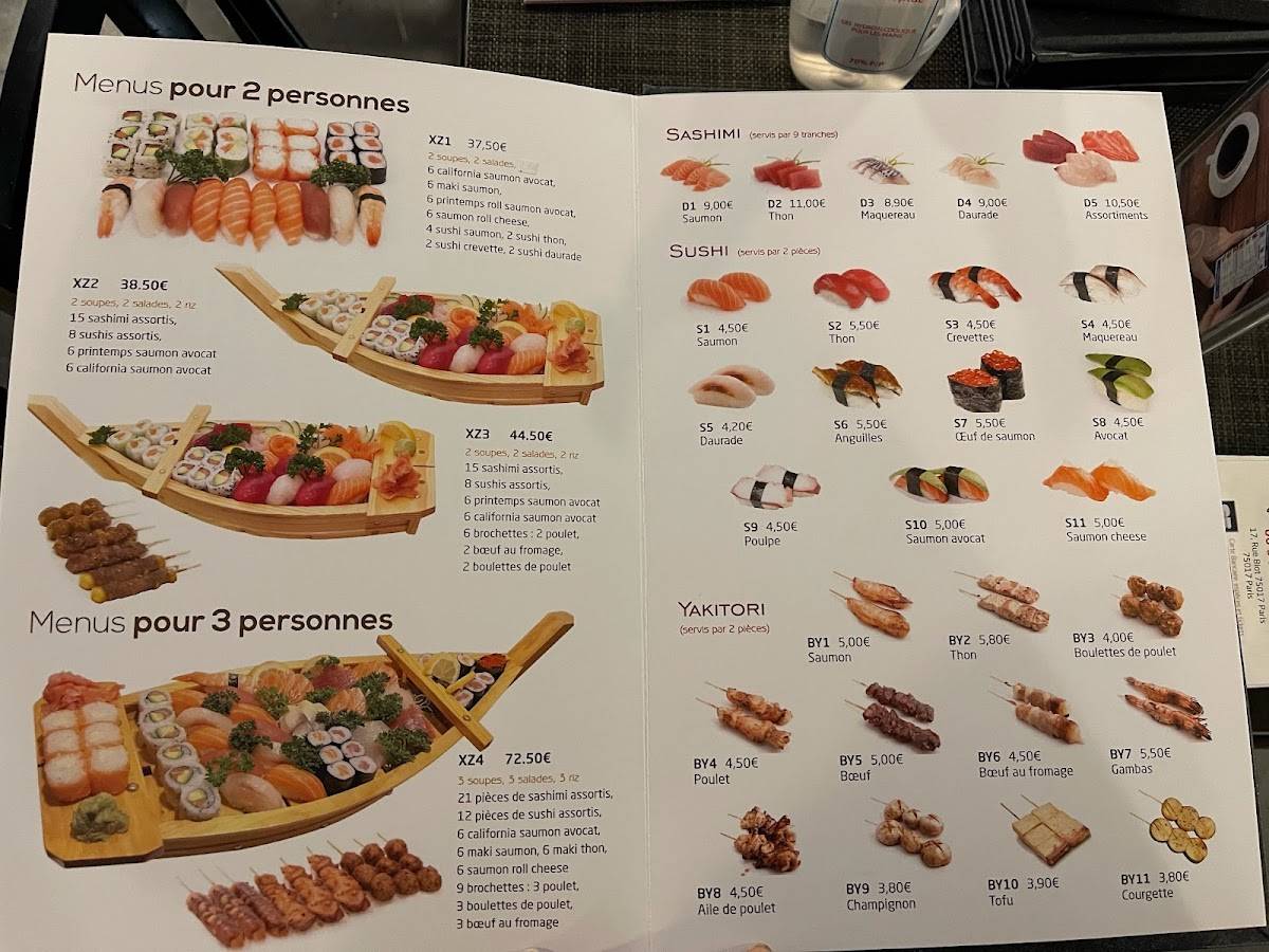 Menu de New Susama