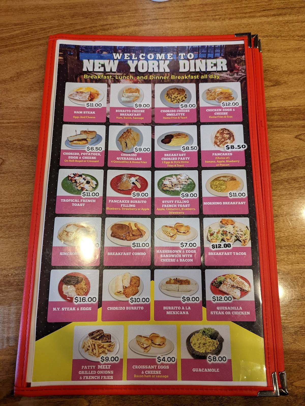 new york diner knightdale menu with prices