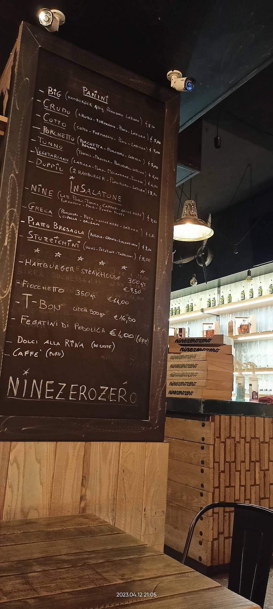 Menu di Nine 00 