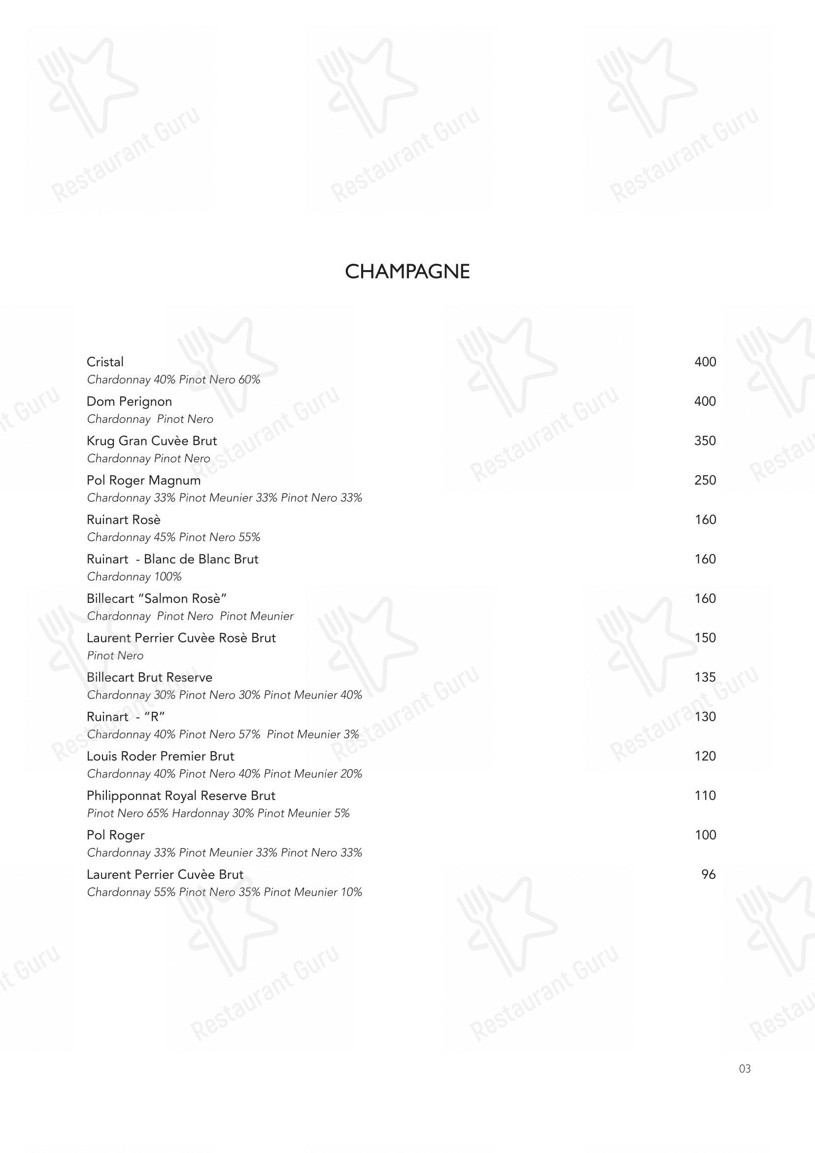 Menu bar per Nojo in Roma