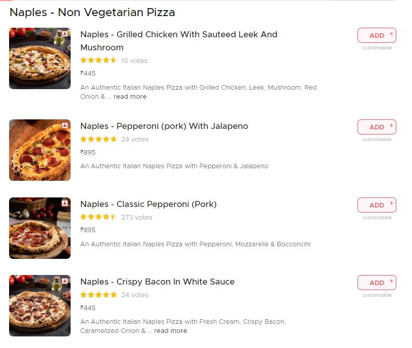 ENSO - Sourdough Pizza by Nomad - Malviya Nagar menu