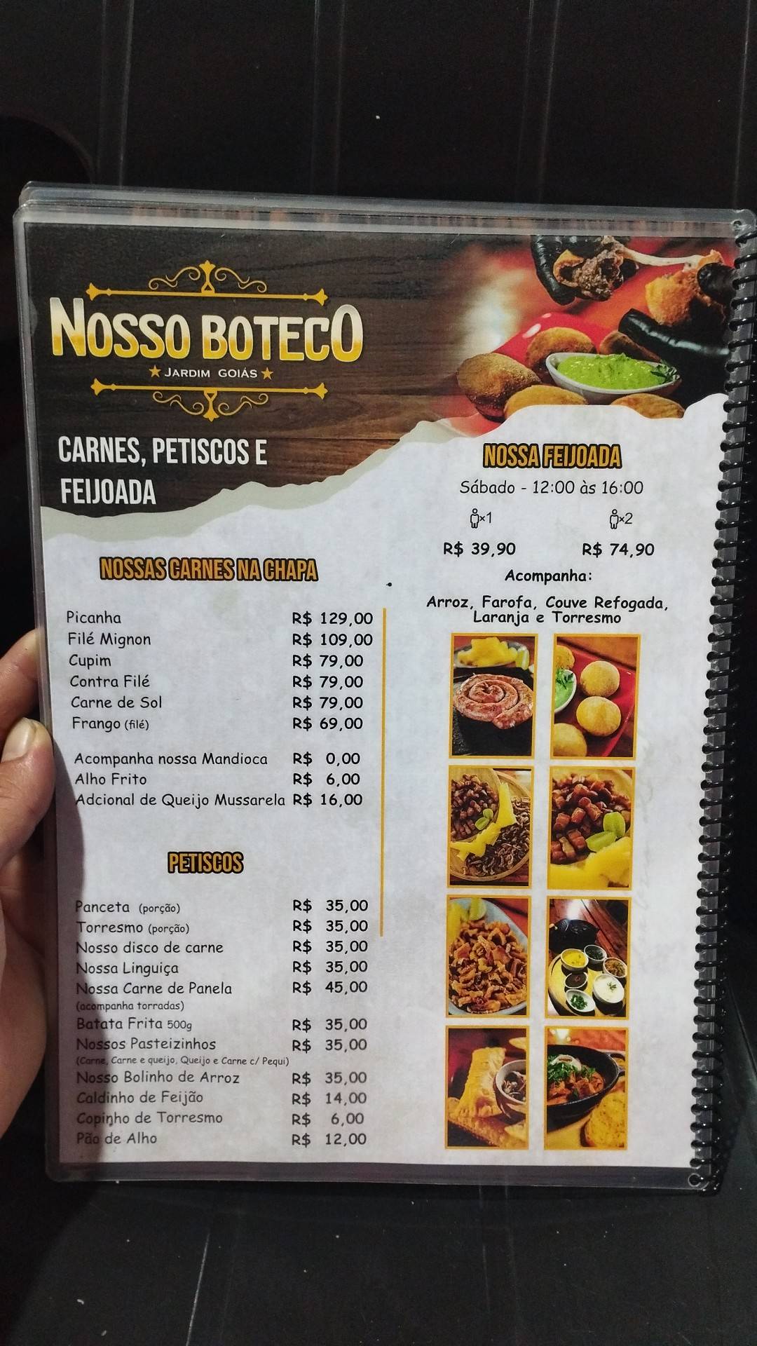 Nosso Boteco Jardim Goiás cardápio