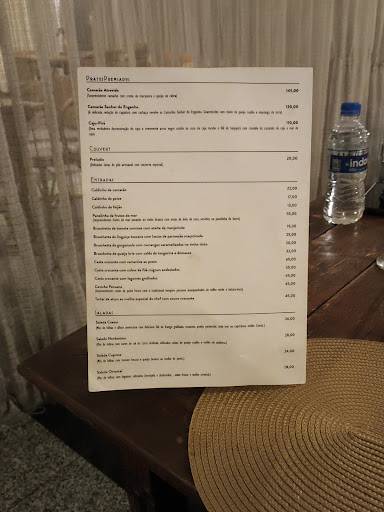 O Banquete cardápio