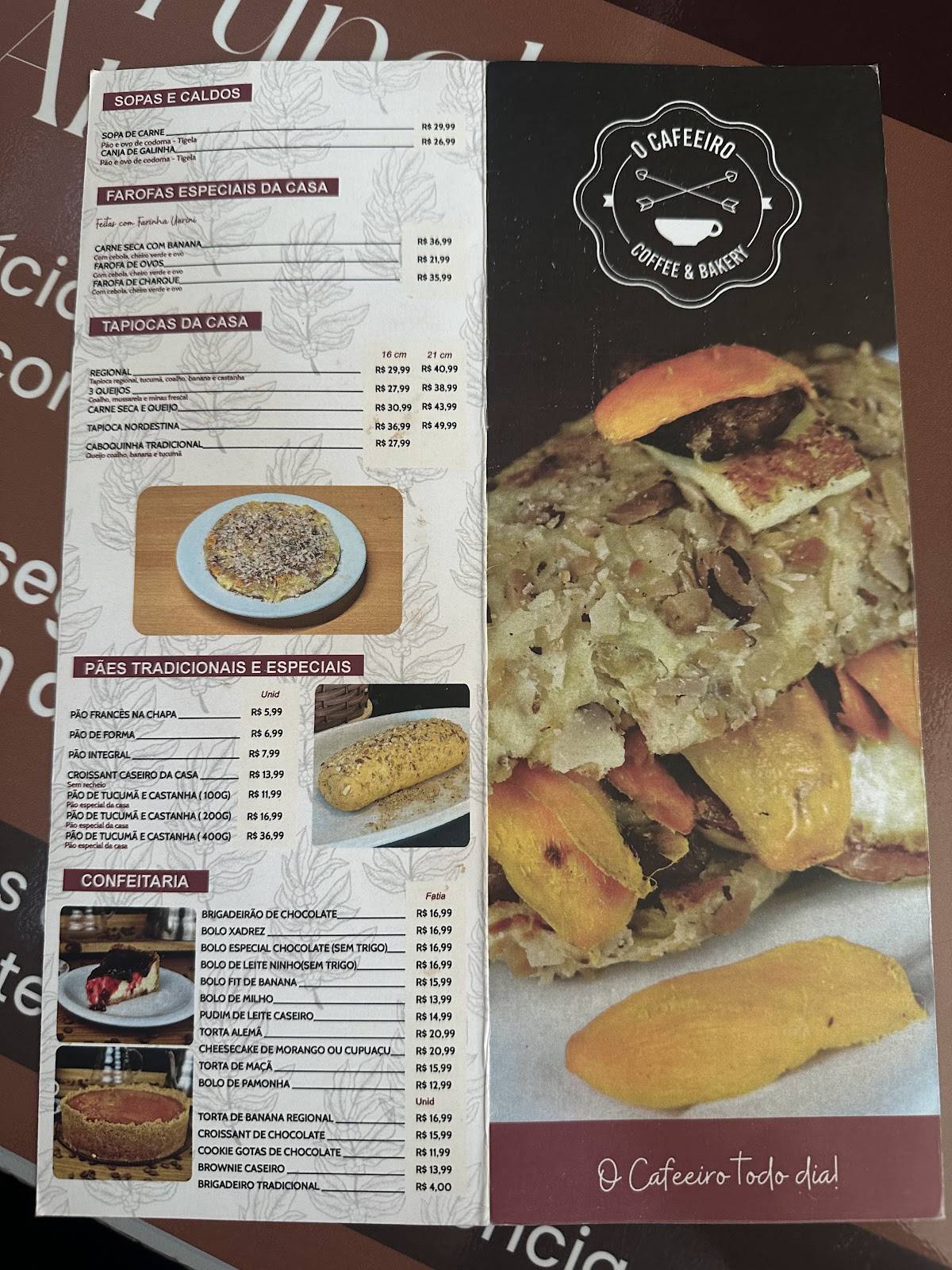 O Cafeeiro - Coffee & Bakery cardápio