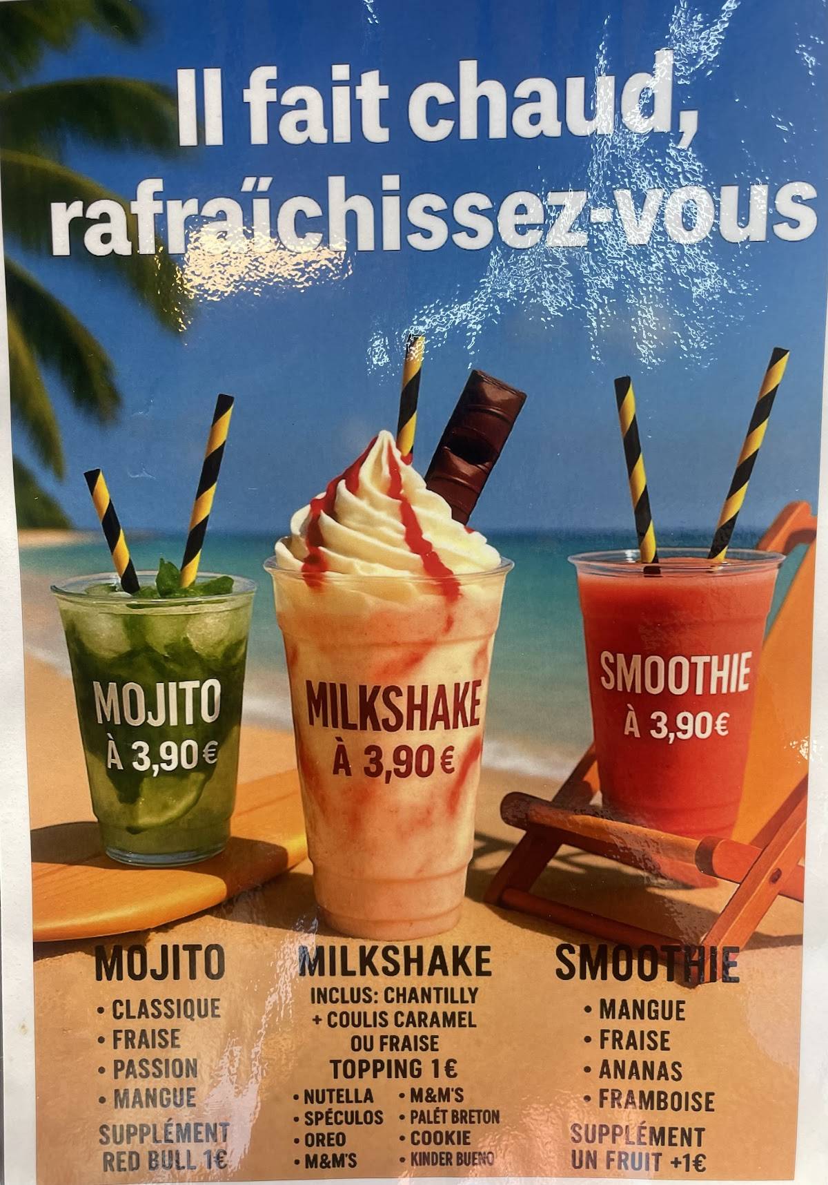 Menu de Ô'jap Melun