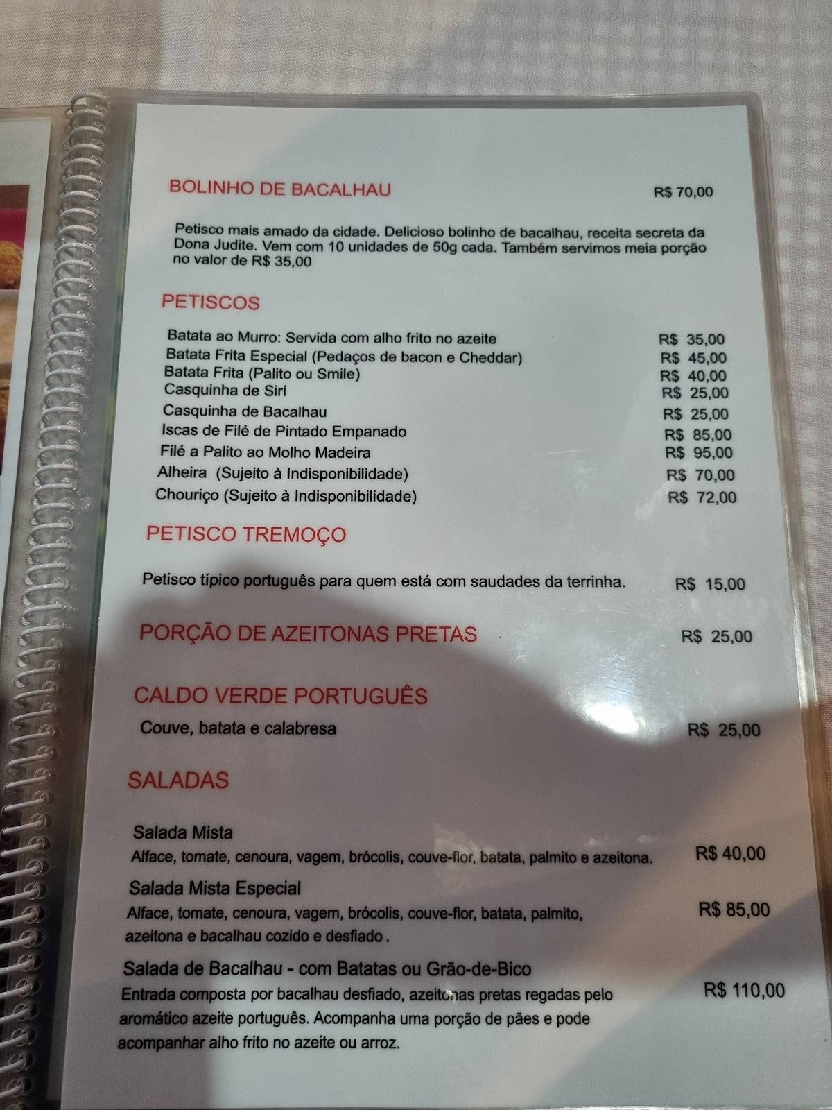 Obelisque Bar e Restaurante cardápio