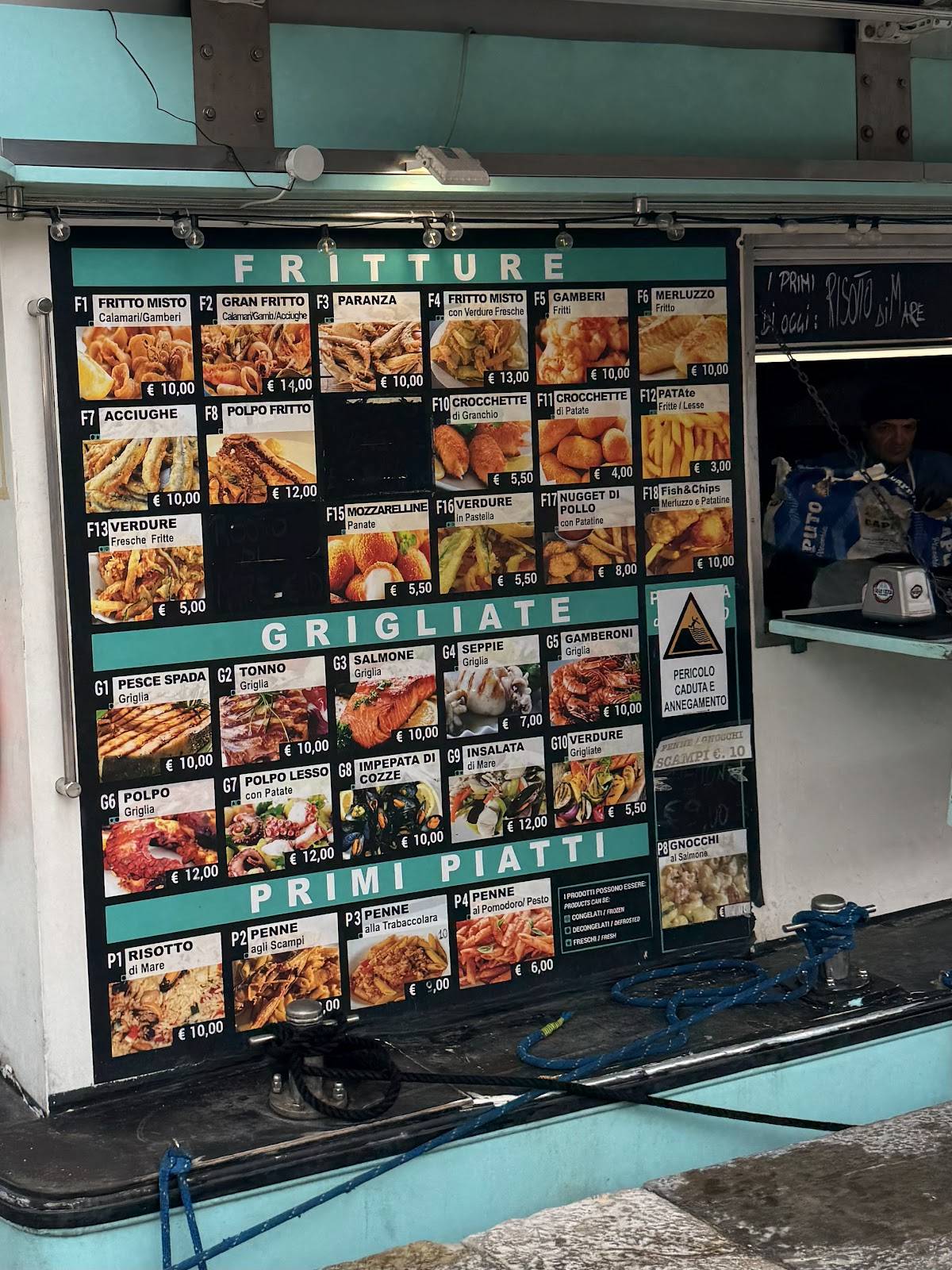 Menu di Octopus 
