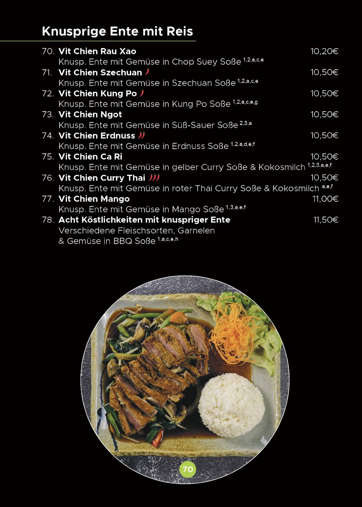 Menu de Asia Wok