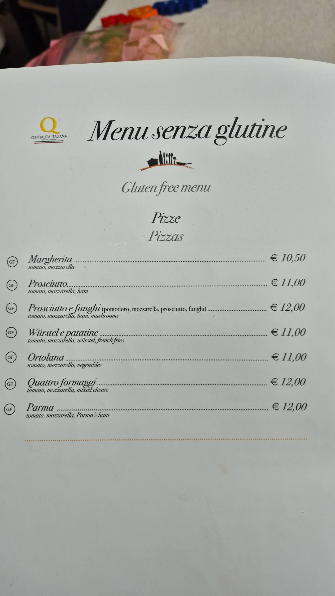 Menu di Officina Del Gusto 