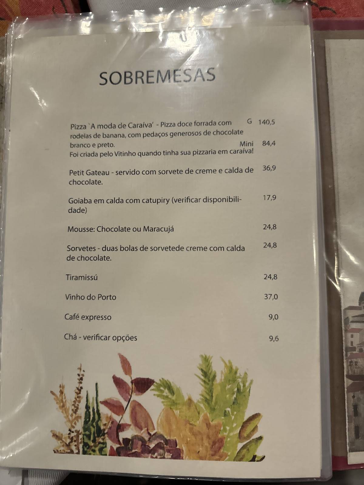 Oficina de Pizzas cardápio