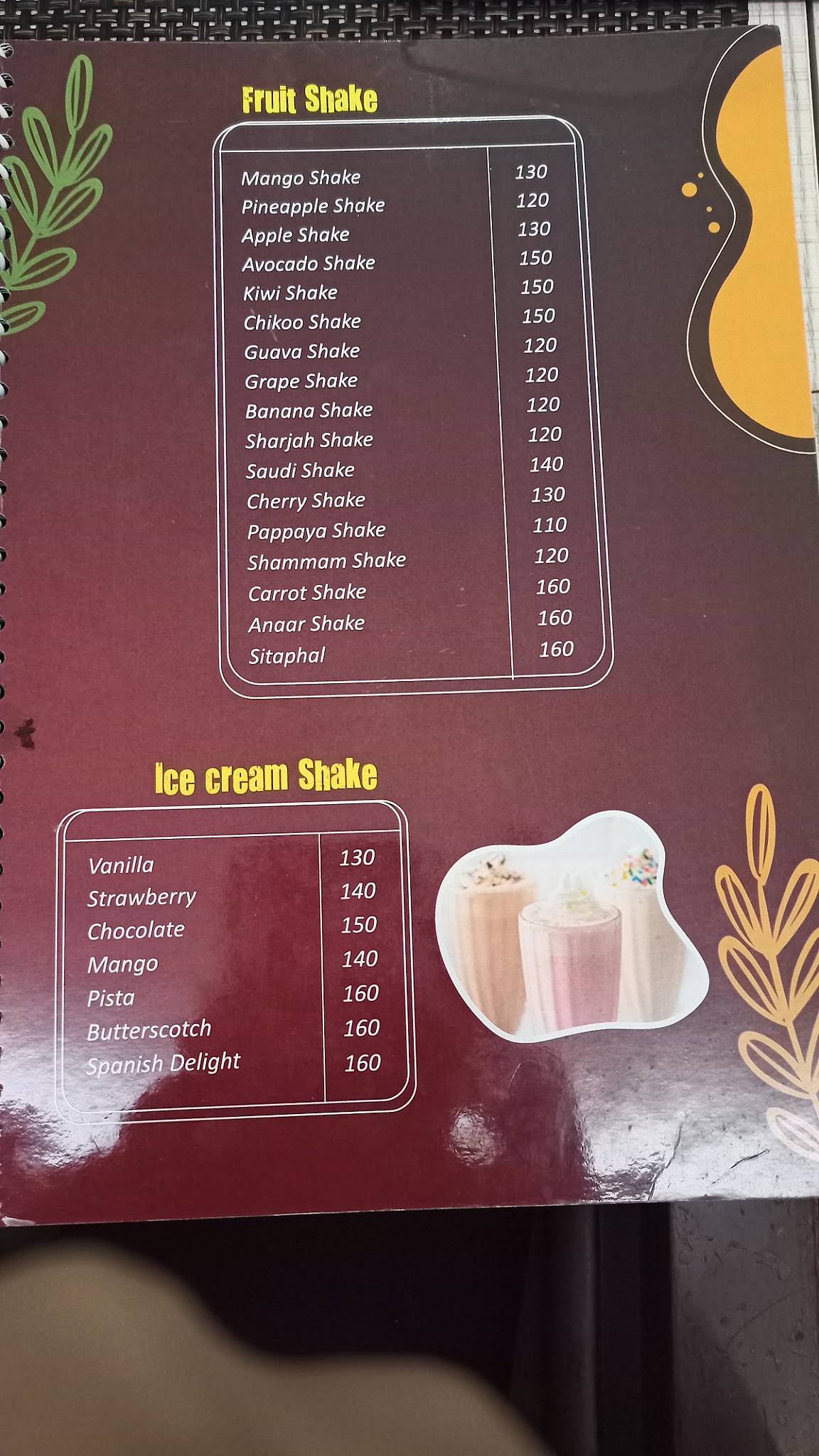 Ojeen- The Taste of Malabar menu