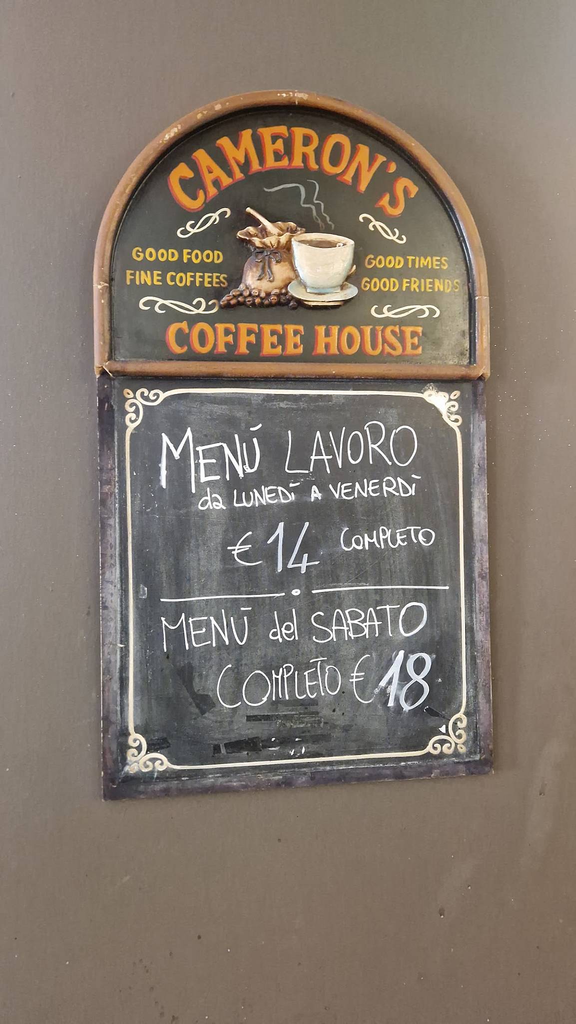 Menu di Old Caffè 