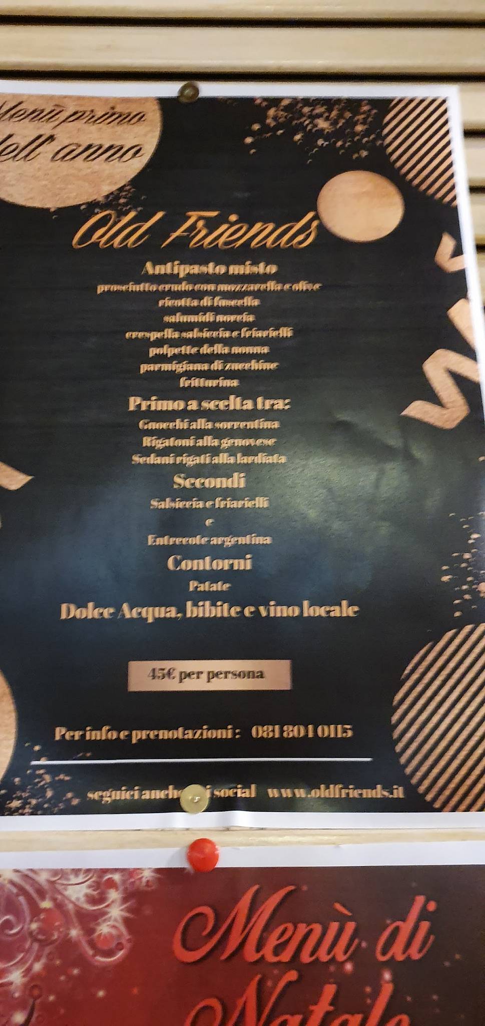 Menu di Old Friends Ristorante Steak House 