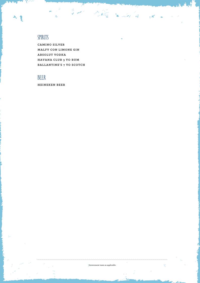 Olive Bar & Kitchen menu