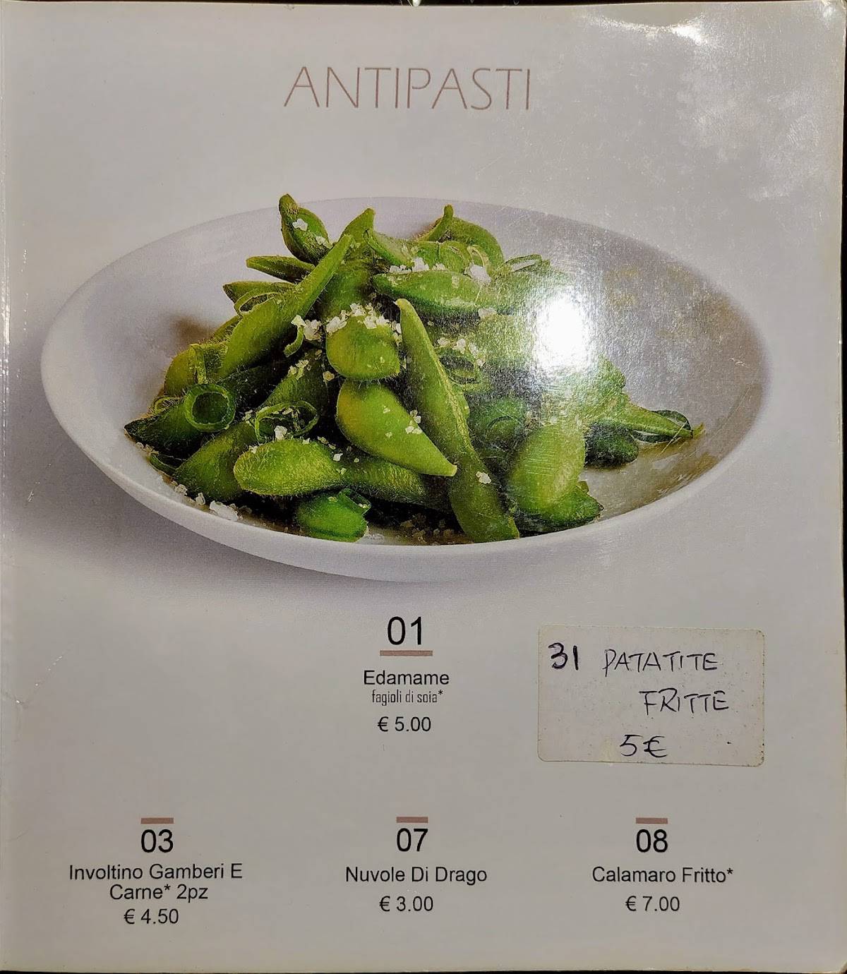Menu de Omaya Sushi