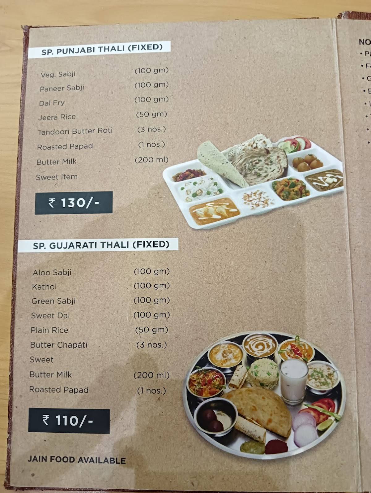 Orange Resturant & Banquet menu