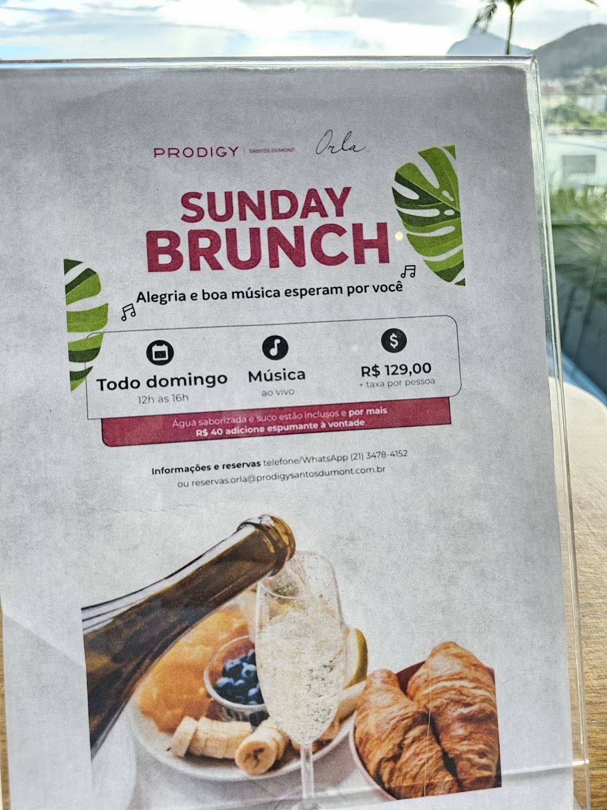 Orla 21 Rooftop cardápio