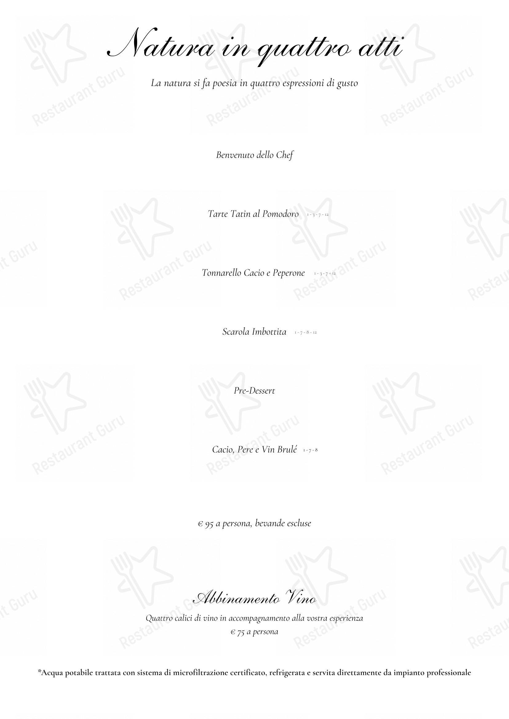 Menu di Oro Bistrot - Коктейльная карта