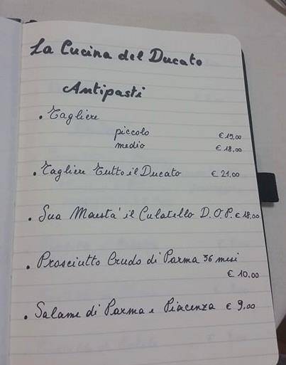 Menu di Osteria Fuori Porta 2 