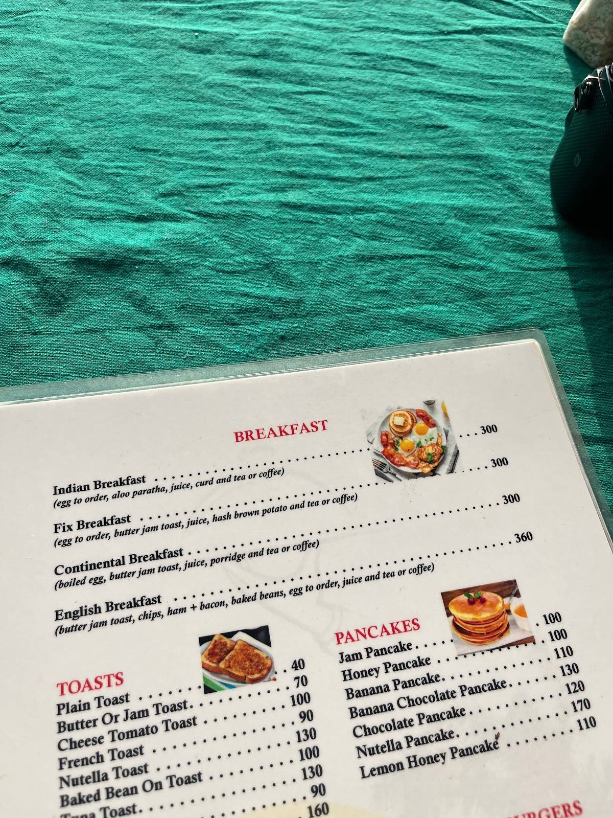 Outback Restaurant menu