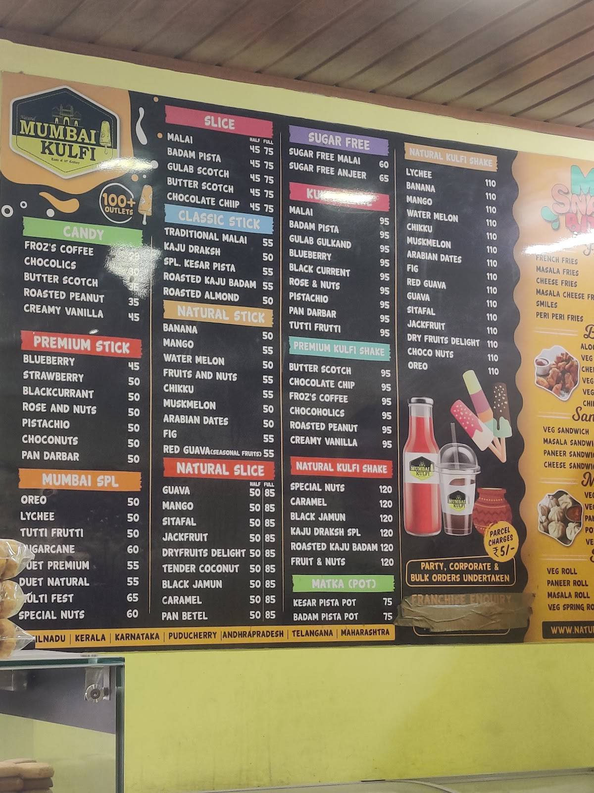 Ovenfresh menu