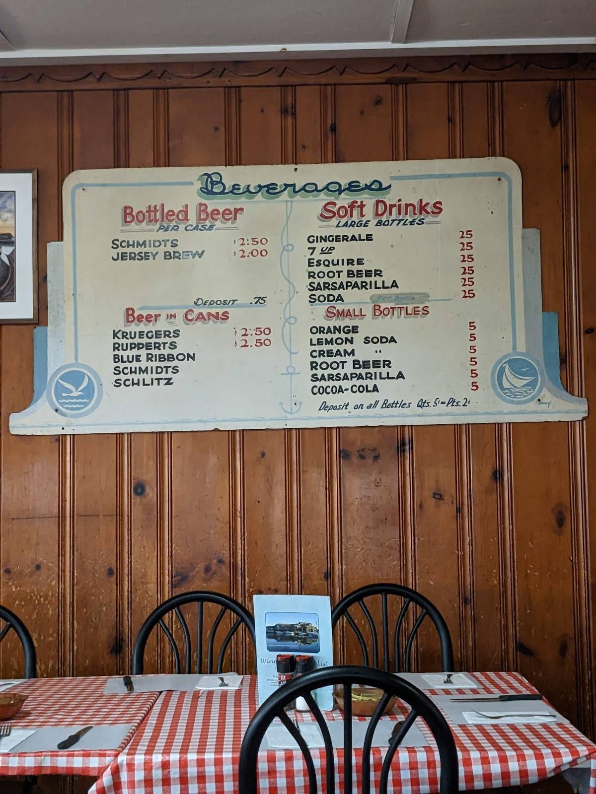 Menu at Oyster Creek Restaurant And Boat Bar, Galloway