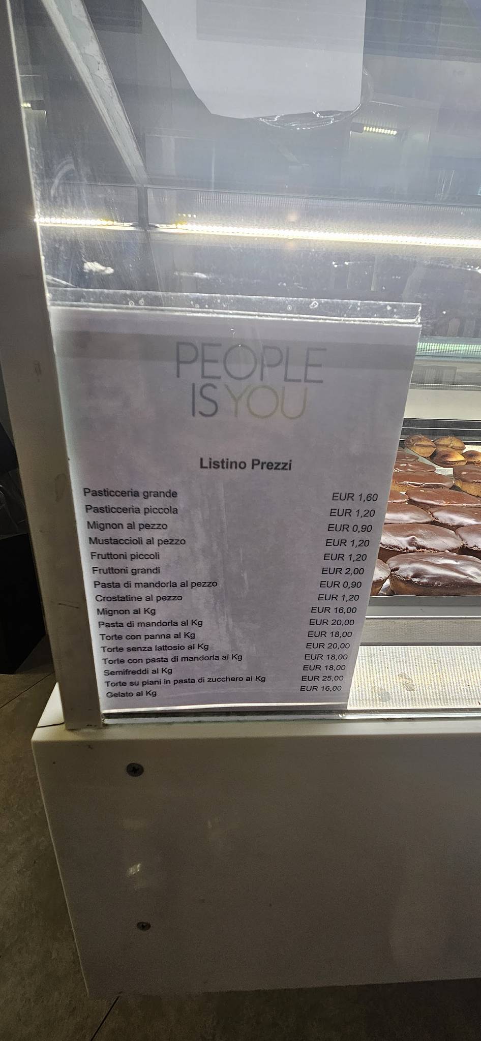 Menu di PEOPLE Ristobar & Pasticceria 