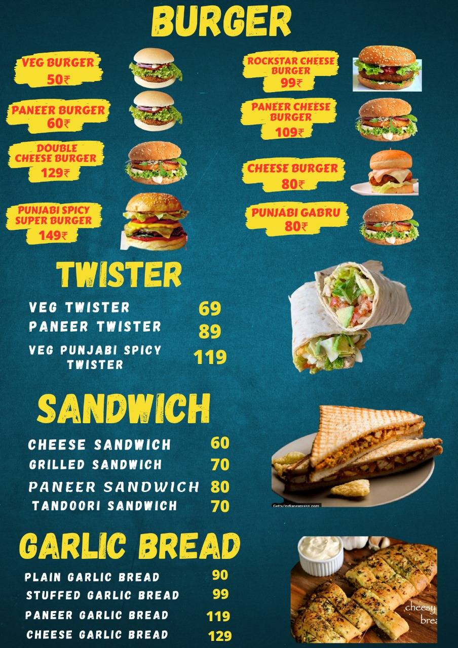 PIZZA STONE menu