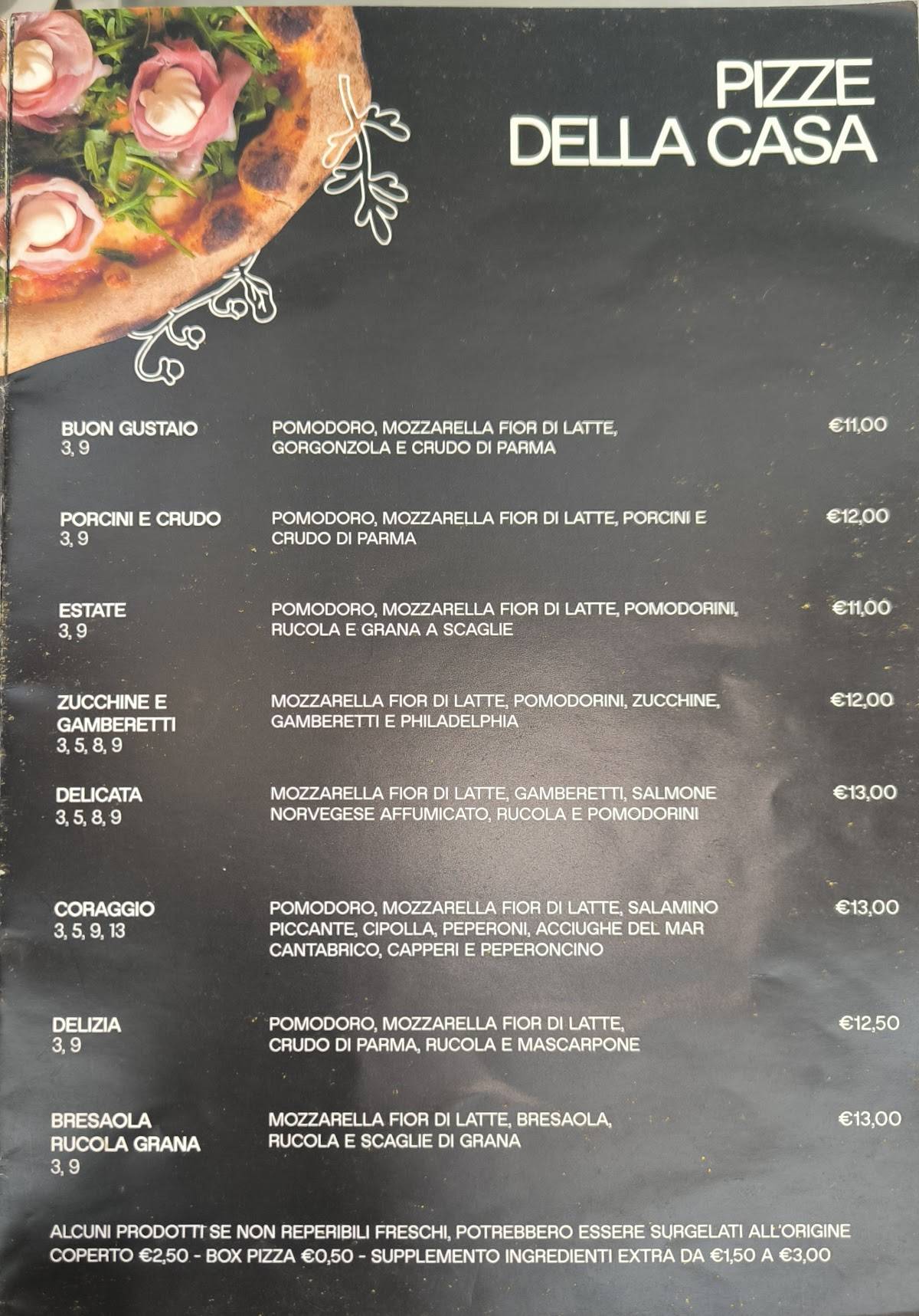 Menu di Ristorante Pizzeria Il Glicine 
