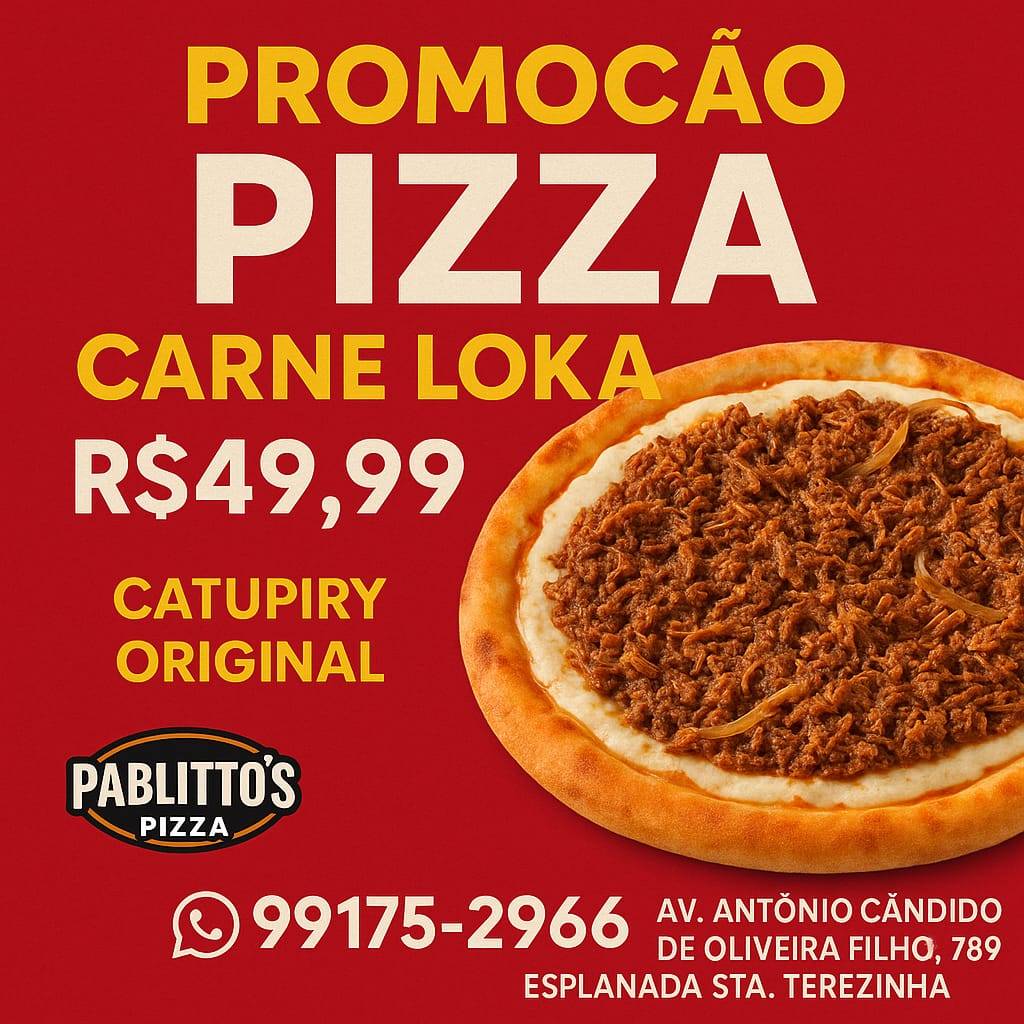 Pablitto's Pizza cardápio