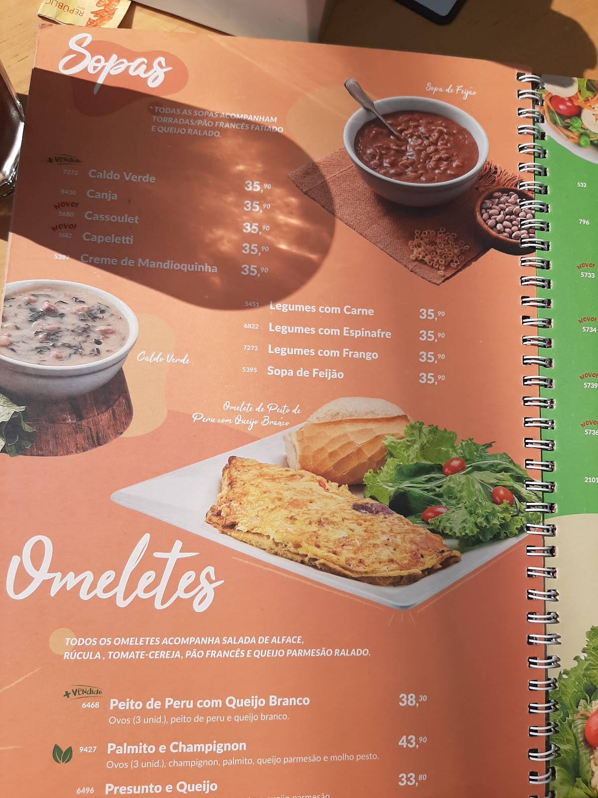 Padaria Brasileira Vila Assunção cardápio