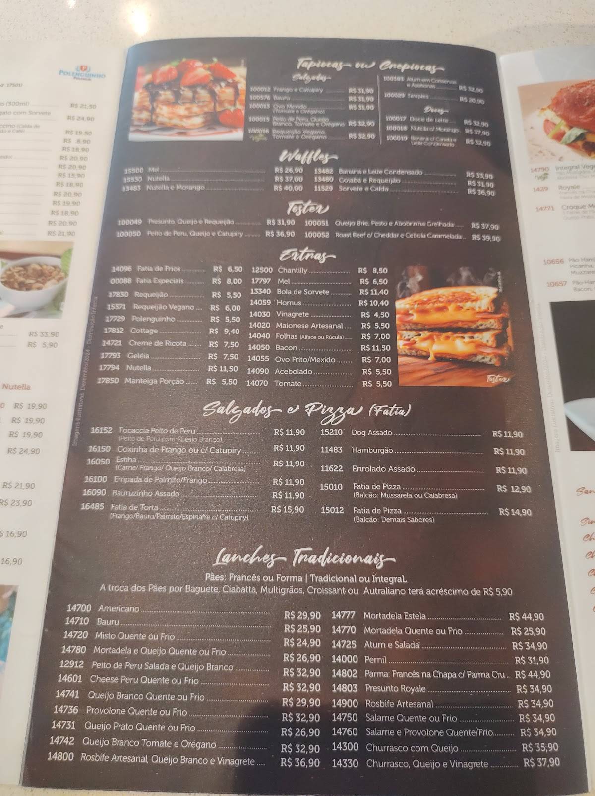 Merci Padaria cardápio