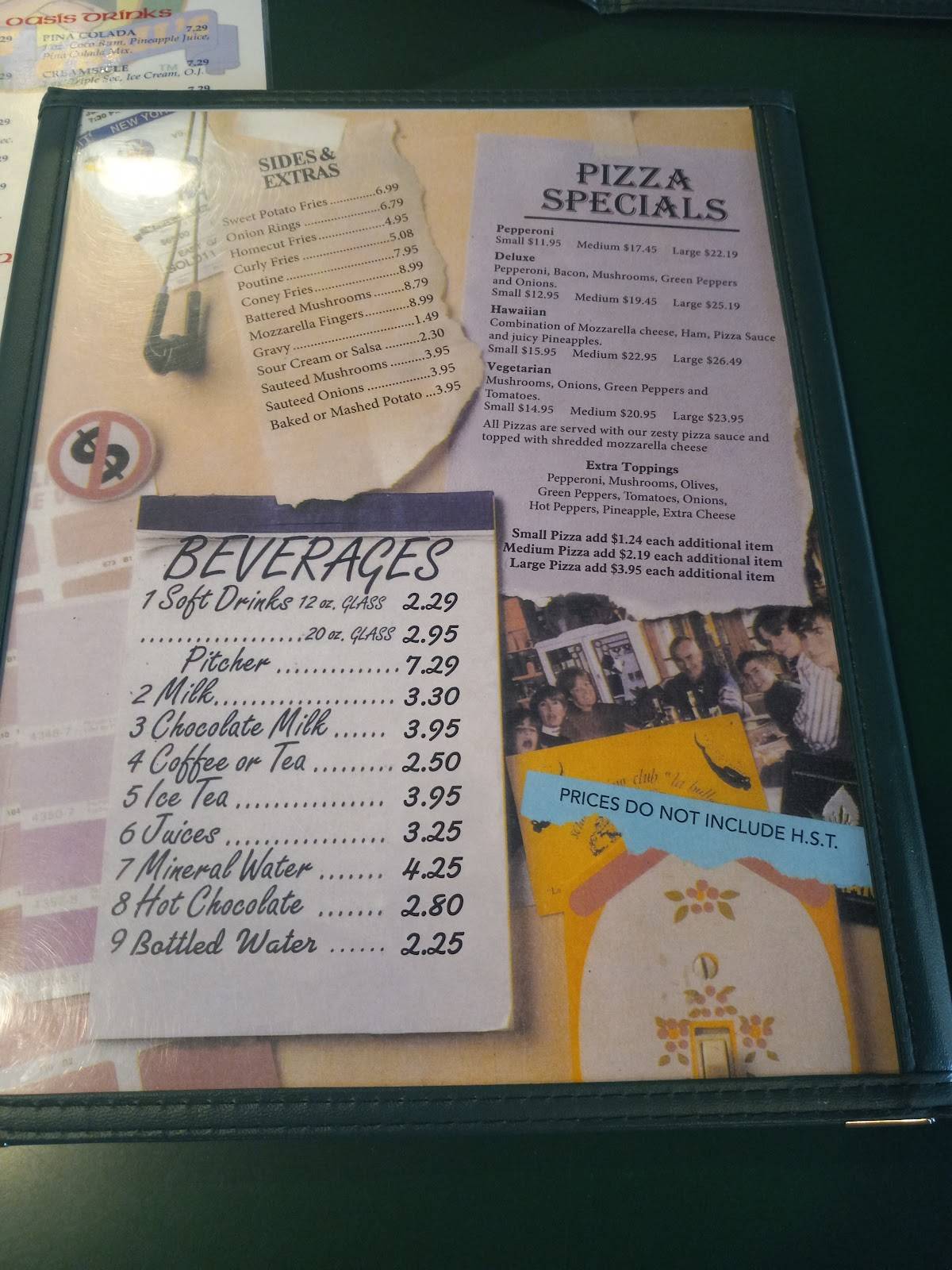 Menu de Paddy O'Neils Restaurant Pub