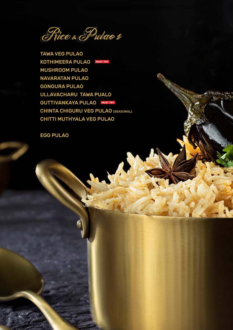 Pakka Local Gachibowli menu