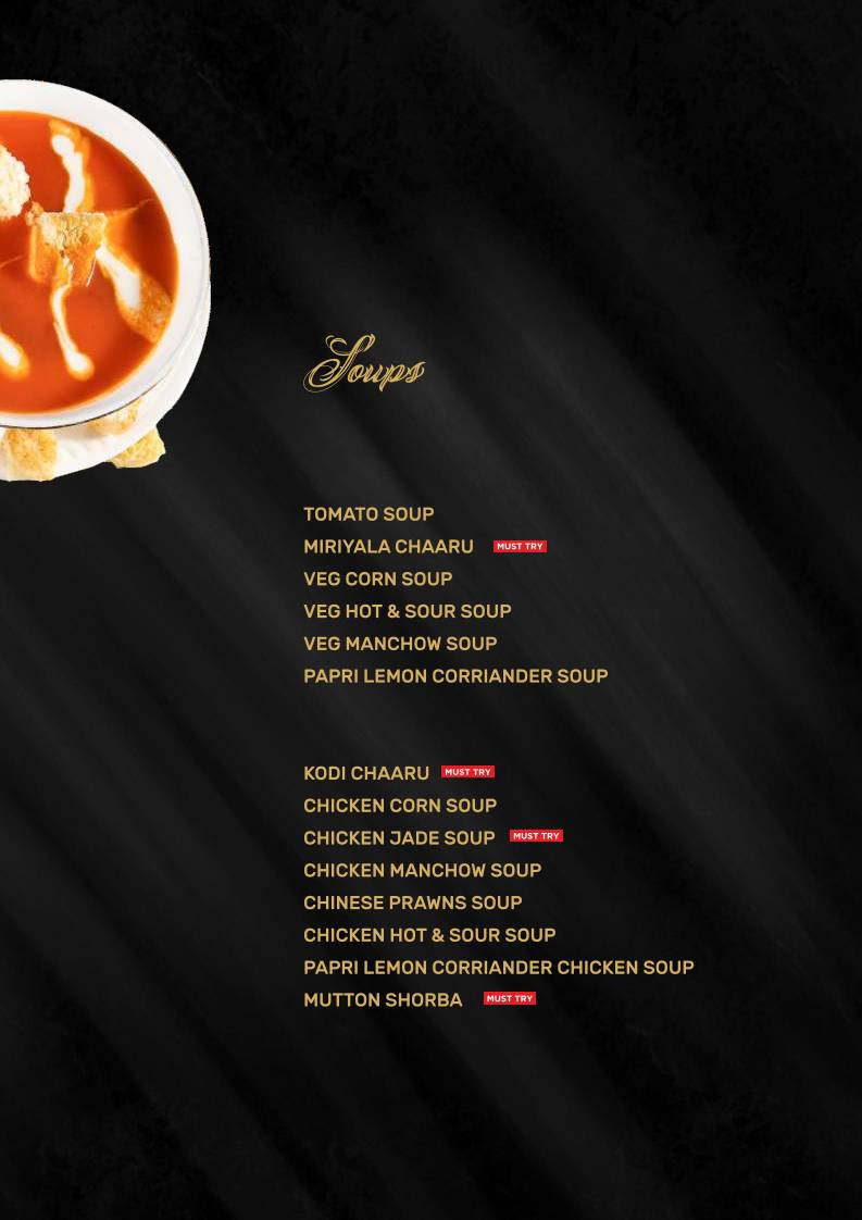 Pakka Local Gachibowli menu