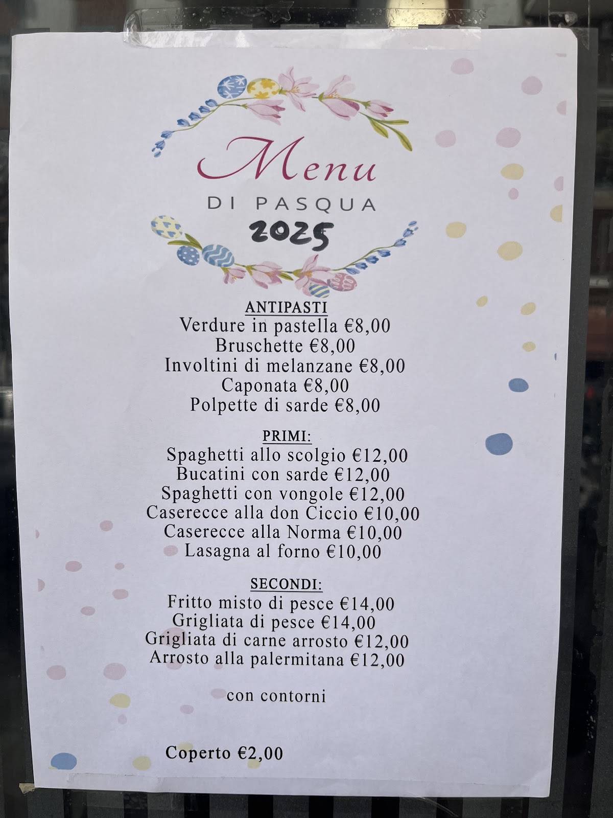 Menu di Don ciccio trattoria 