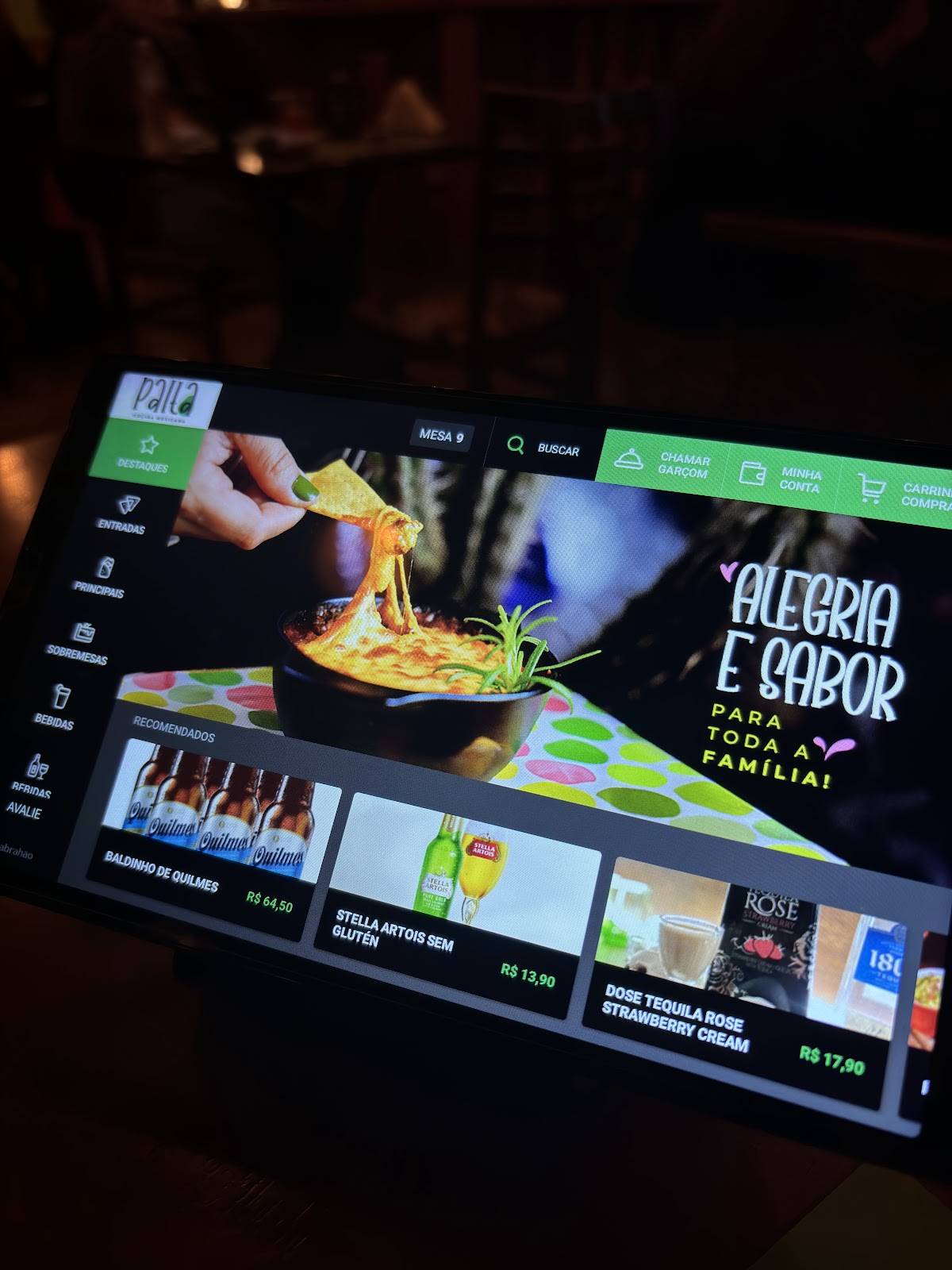 Palta Cocina Mexicana cardápio