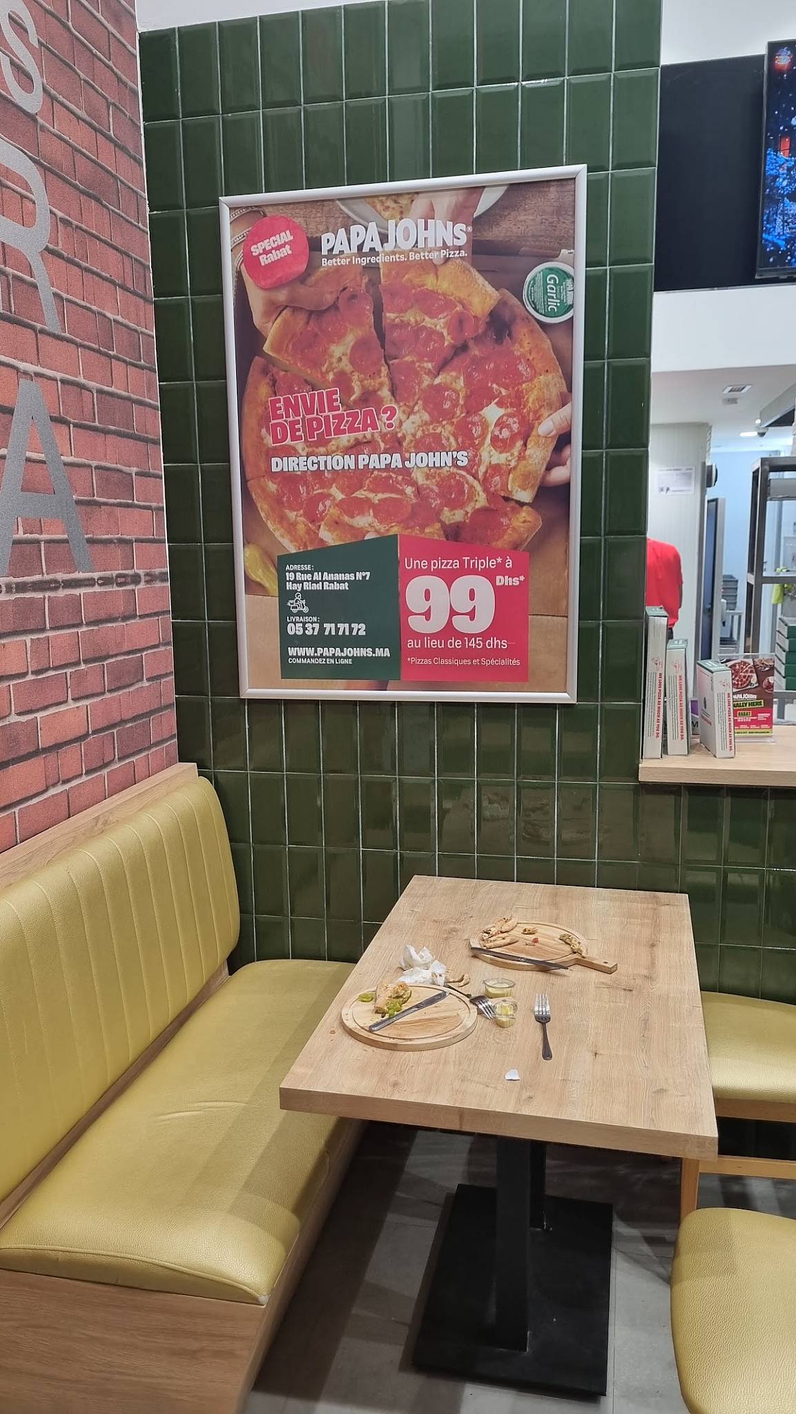 Menu de Papa John's