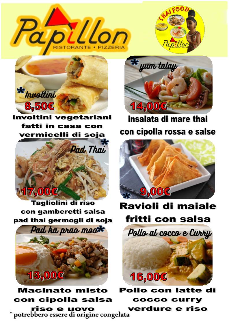 Menu di Papillon 