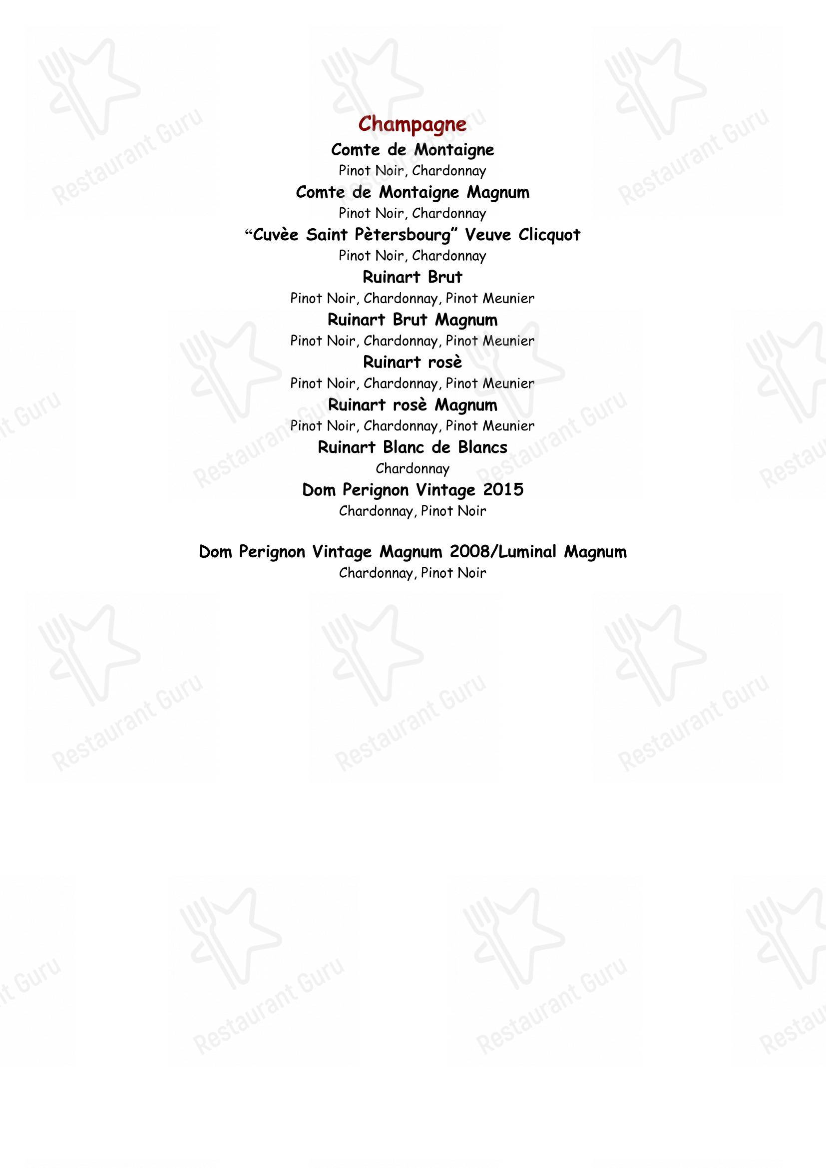 Menu bar per Parioli - Ristorante Romano a Milano in Milano