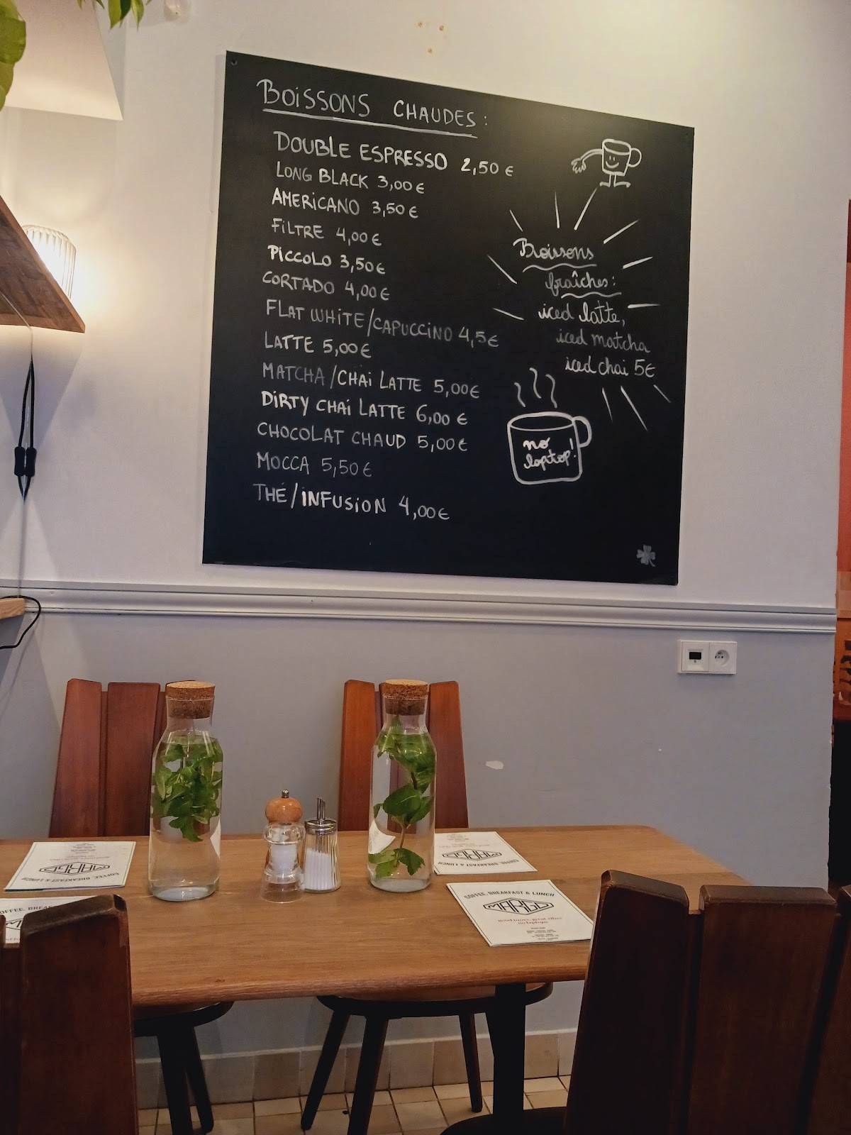 Menu de Café Margo