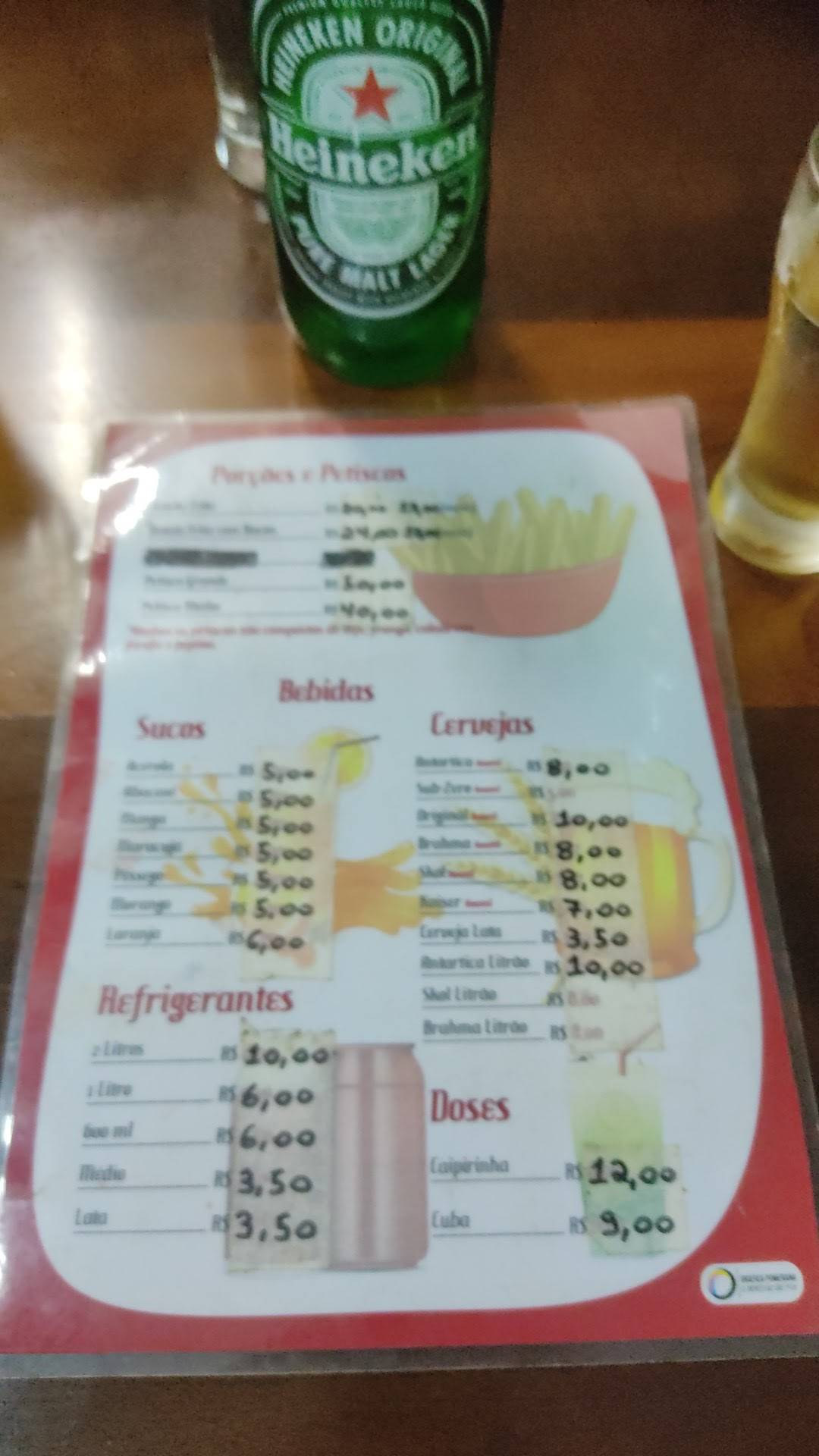 Parma Lanches (Bar do Heinz) cardápio