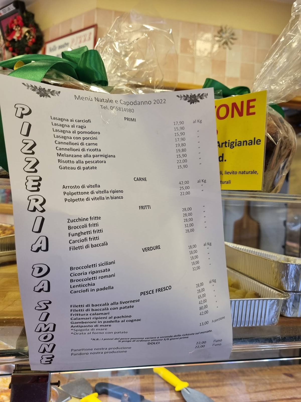 Menu di Pasta & Dolci da Simone 