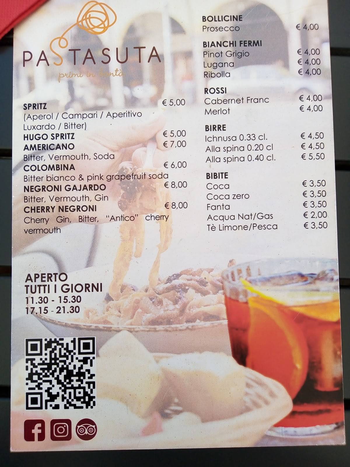 Menu di Pastasuta 