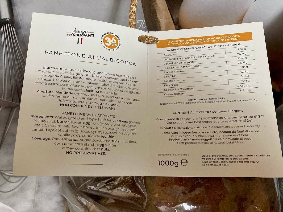 Menu di Pasticceria Angelo Inglima 