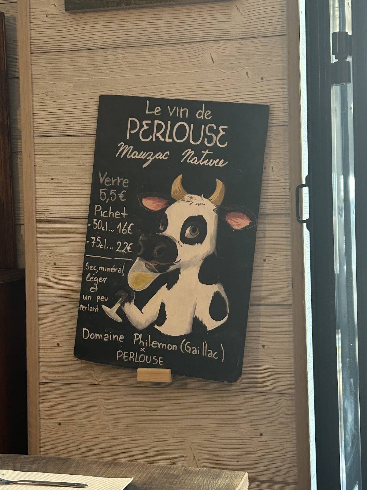 Menu de Perlouse