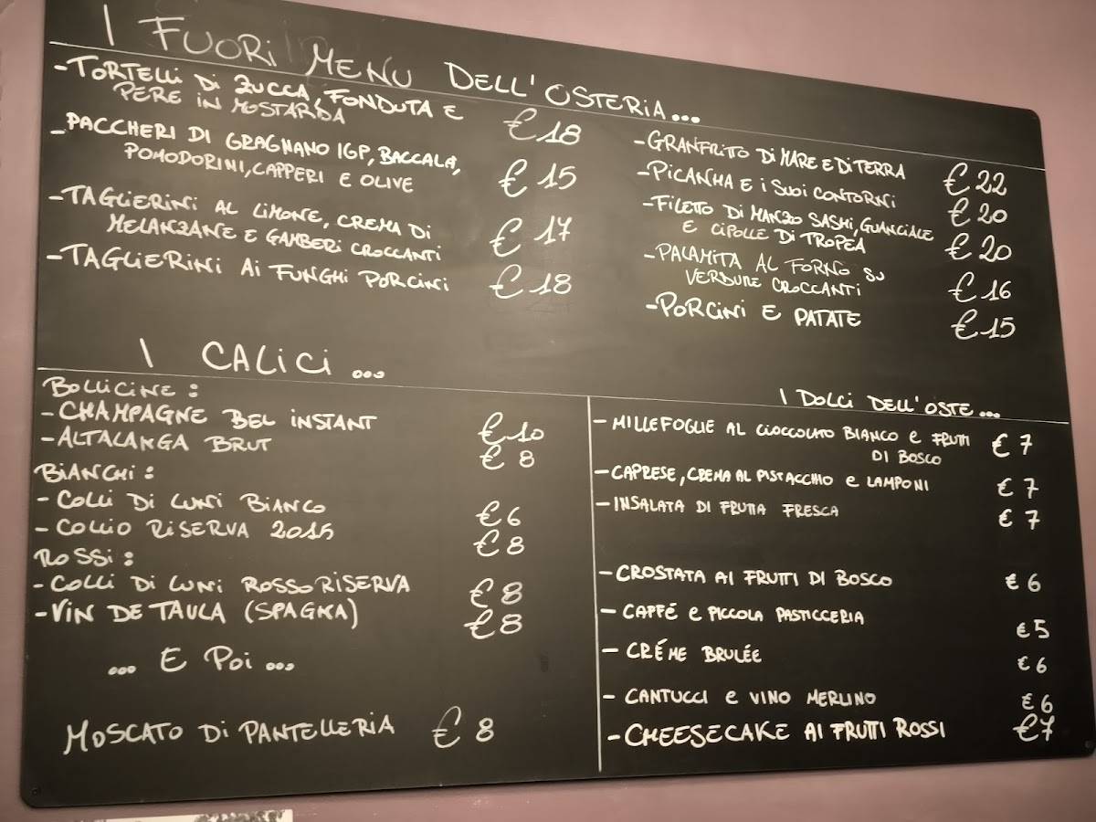 Menu di Ristorante Pesto DiVino 