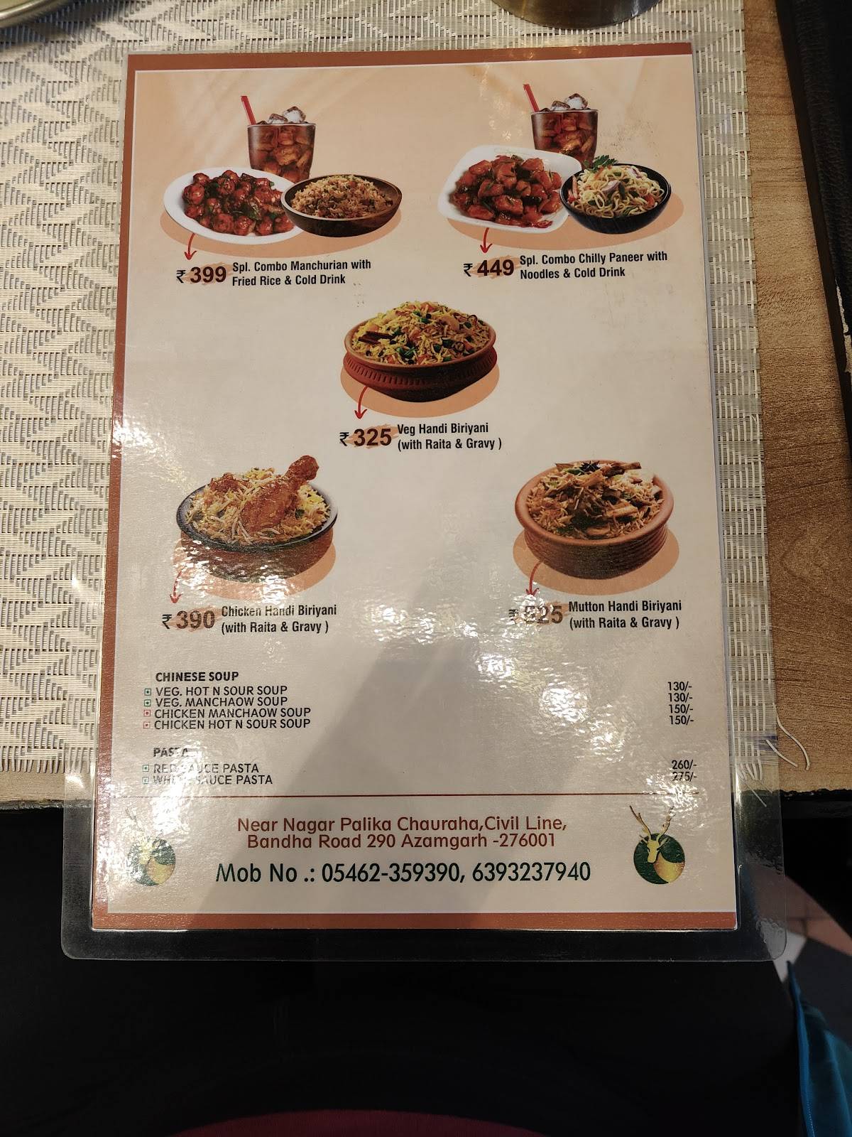 Pind Balluchi menu