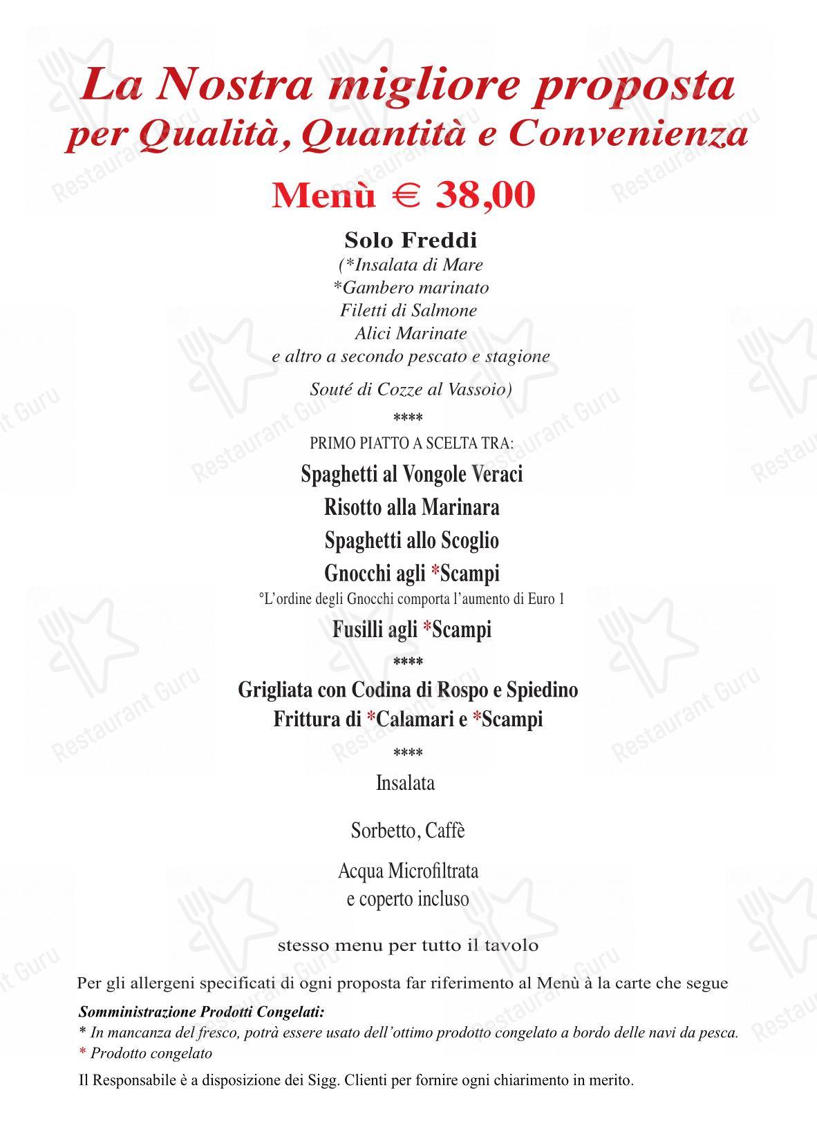 Menu bar per PiPè ristorante